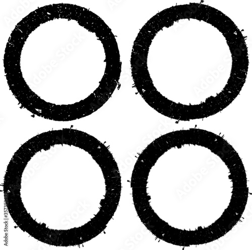 Grunge post Stamps Collection  Circles. Banners  Insignias   Logos  Icons  Labels and Badges Set . vector distress textures.blank shapes.