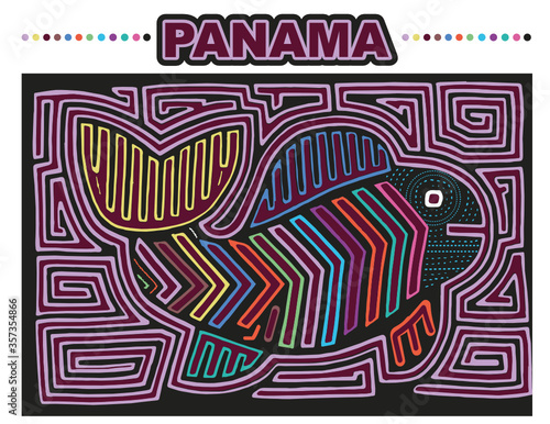 mola guna de panamá	