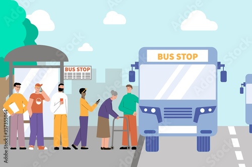 Bus Stop Queue Composition