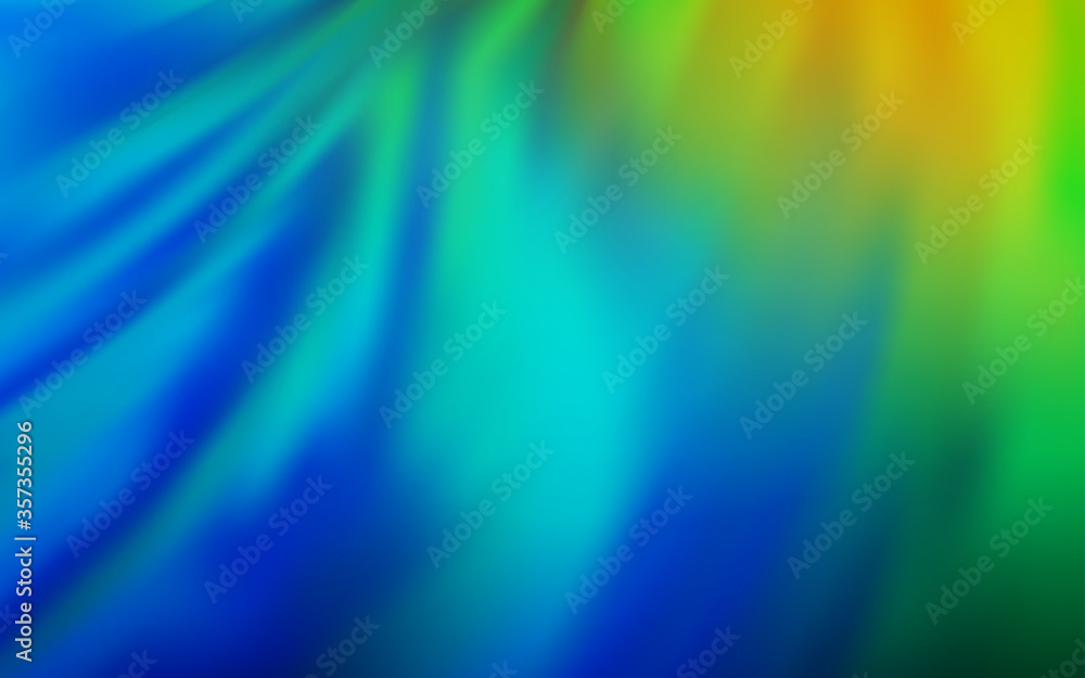 Light Blue, Green vector abstract blurred background.