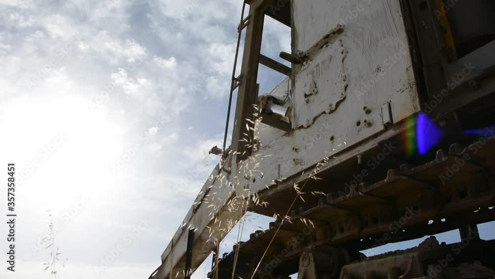 abandoned excavator. rusted parts in the sunset light. post-apocalyptic concept abandoned excavator. rusted parts in the sunset light. post-apocalyptic concept