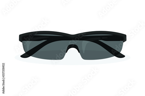 Tactical glasses flat style isolated on white. object vector for your design work, presentation, website or others.