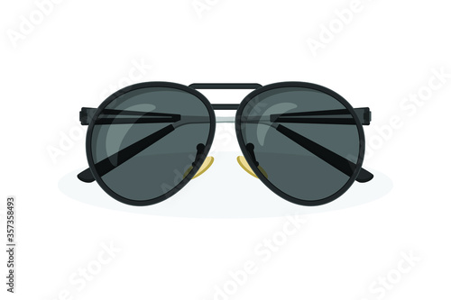 Sunglasses flat style isolated on white. object vector for your design work, presentation, website or others.