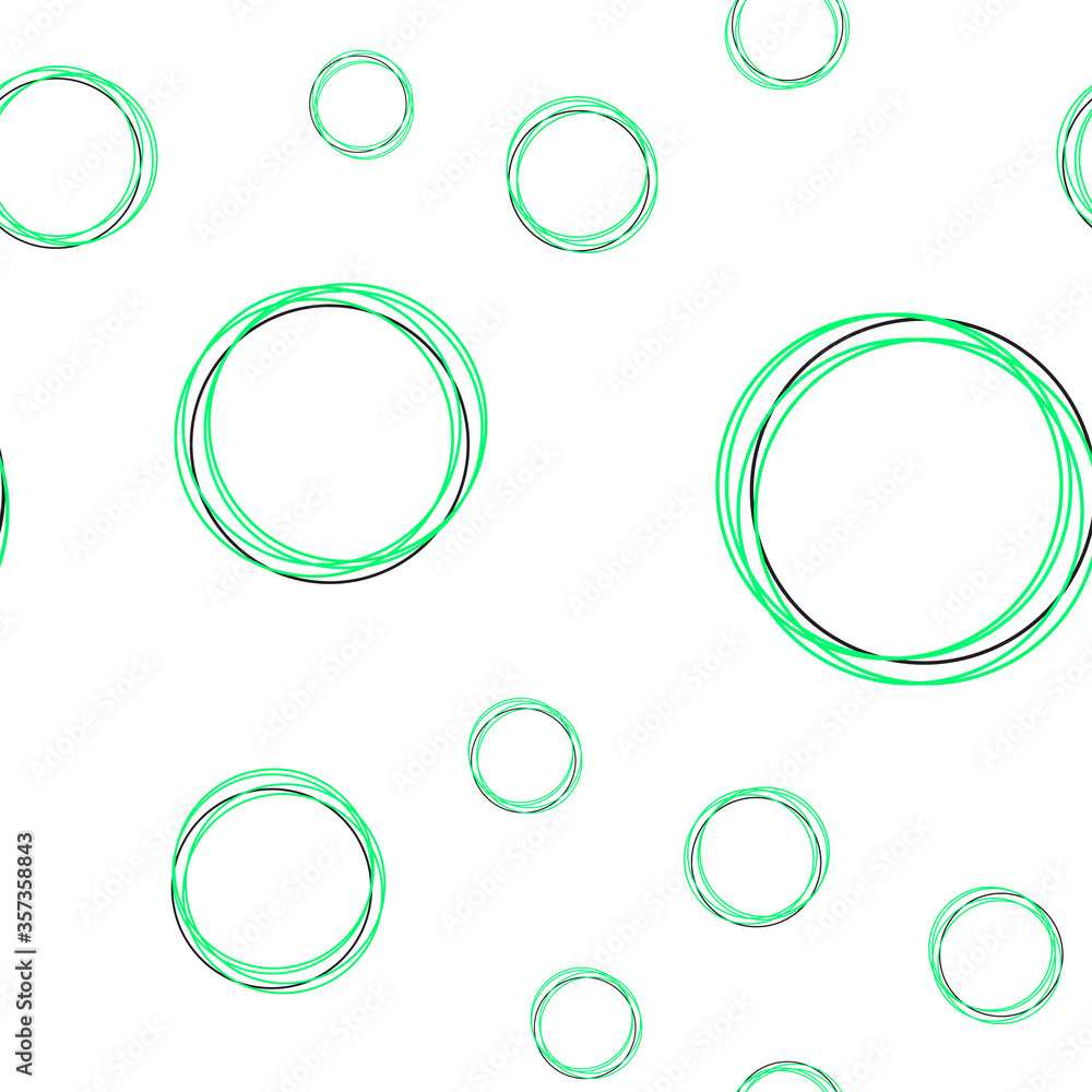 Light Green, Yellow vector seamless layout with circle shapes. Light Green, Yellow vector seamless layout with circle shapes.