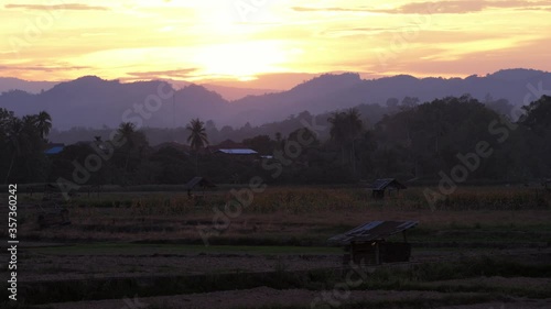sunrise in the mountains