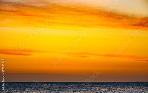 Sky at sunrise over sea