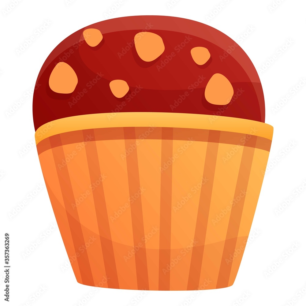 Cupcake icon. Cartoon of cupcake vector icon for web design isolated on white background Cupcake icon. Cartoon of cupcake vector icon for web design isolated on white background
