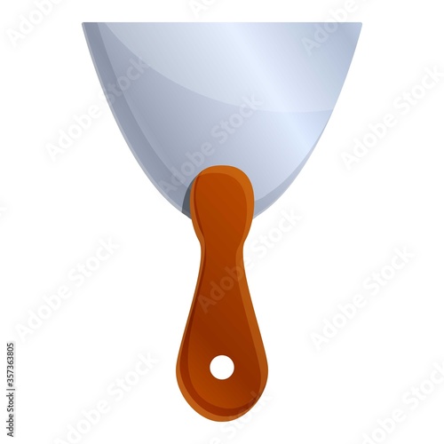 Build putty knife icon. Cartoon of build putty knife vector icon for web design isolated on white background