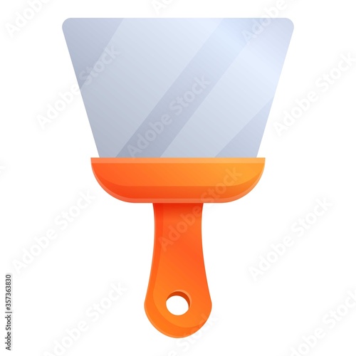 Drywall putty knife icon. Cartoon of drywall putty knife vector icon for web design isolated on white background