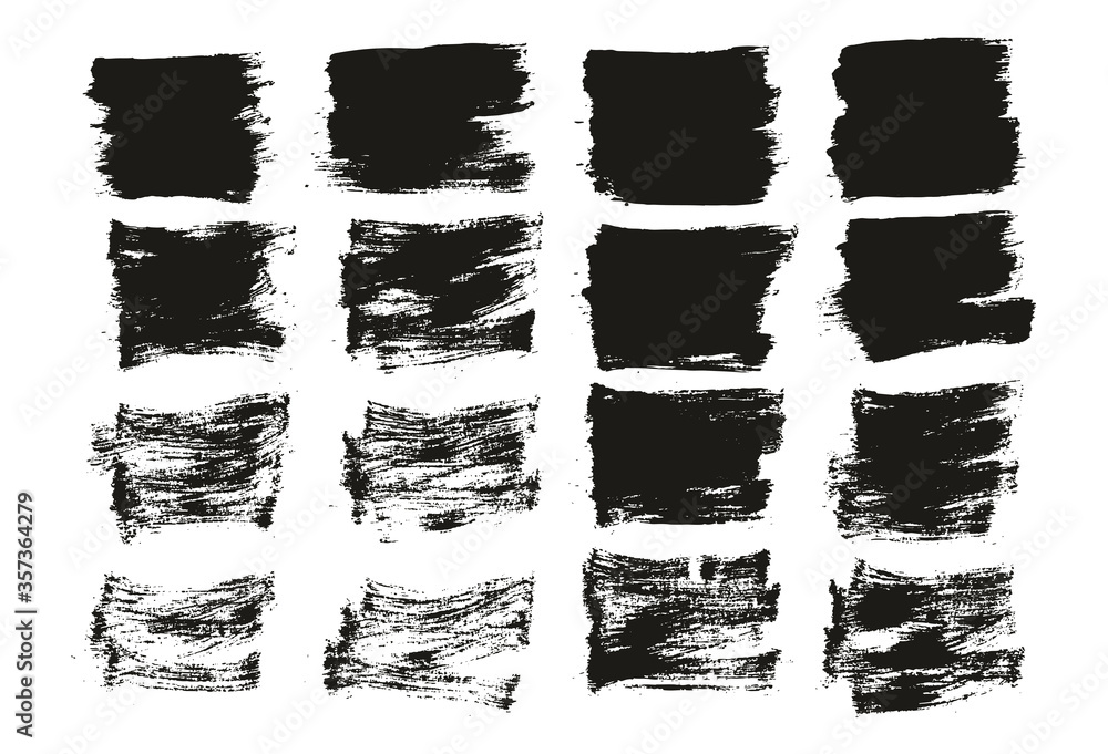 Flat Paint Brush Thin Short Background High Detail Abstract Vector Background Set Flat Paint Brush Thin Short Background High Detail Abstract Vector Background Set