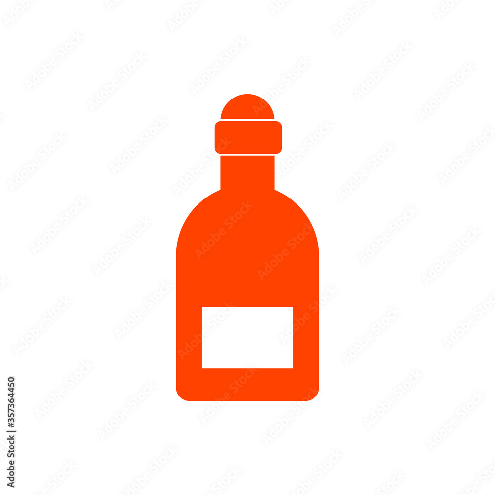 drink bottle icon vector isolated white drink bottle icon vector isolated white