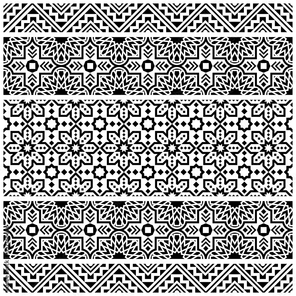 ethnic seamless patterns illustration vector. Aztec geometric backgrounds. Stylish navajo fabric ethnic seamless patterns illustration vector. Aztec geometric backgrounds. Stylish navajo fabric