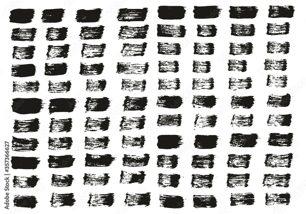 Flat Paint Brush Thin Straight Lines High Detail Abstract Vector Background Set Flat Paint Brush Thin Straight Lines High Detail Abstract Vector Background Set