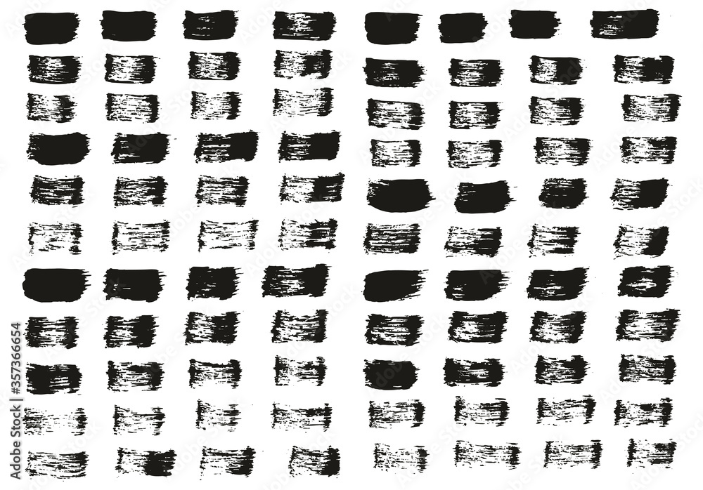 Flat Paint Brush Thin Straight Lines High Detail Abstract Vector Background Set Flat Paint Brush Thin Straight Lines High Detail Abstract Vector Background Set