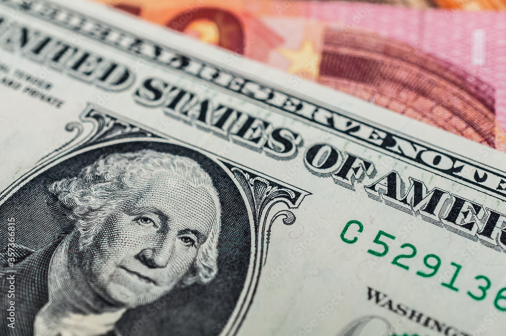 Porträt auf der 1 US Dollar Banknote Porträt auf der 1 US Dollar Banknote