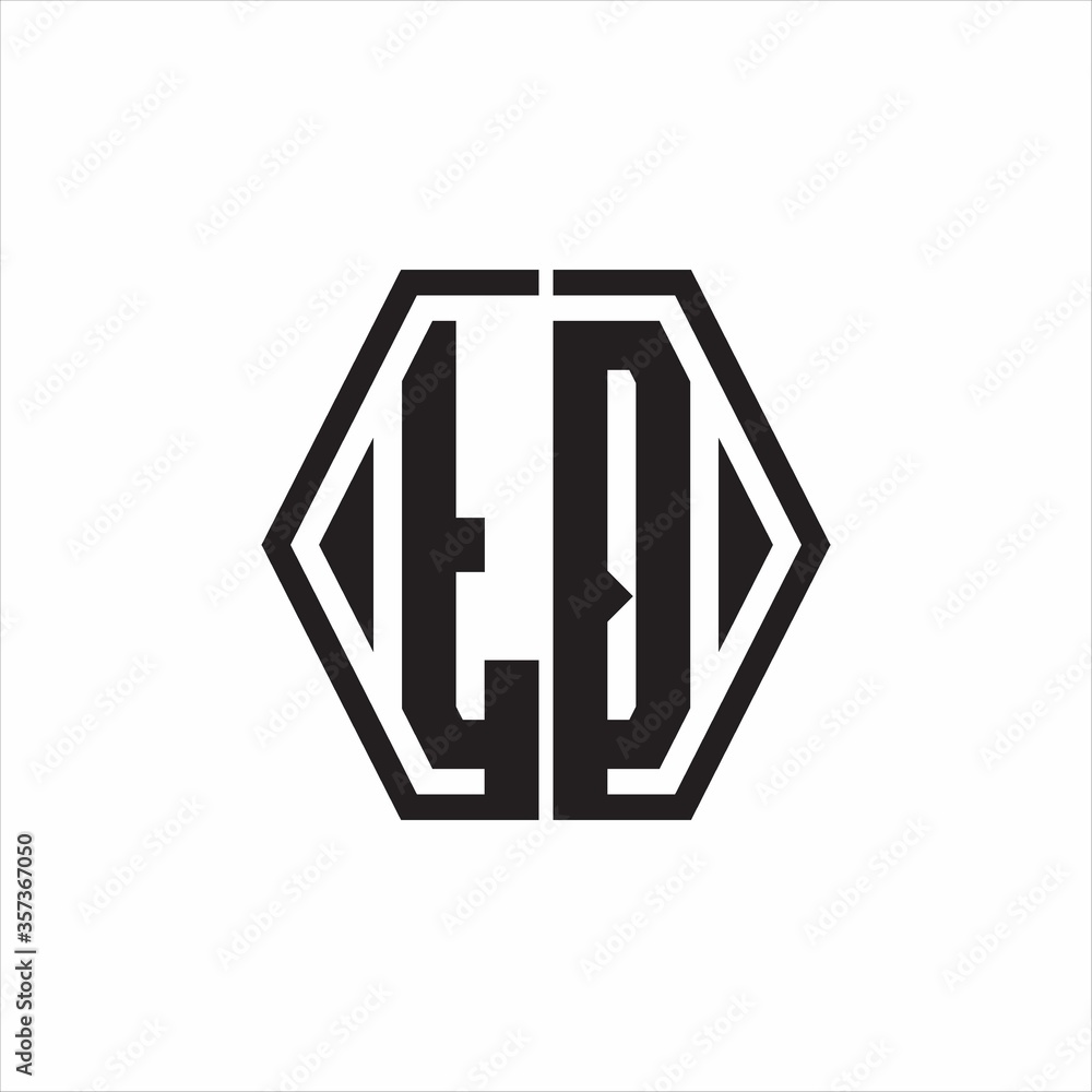 TQ Logo monogram with hexagon line rounded design template on white background TQ Logo monogram with hexagon line rounded design template on white background