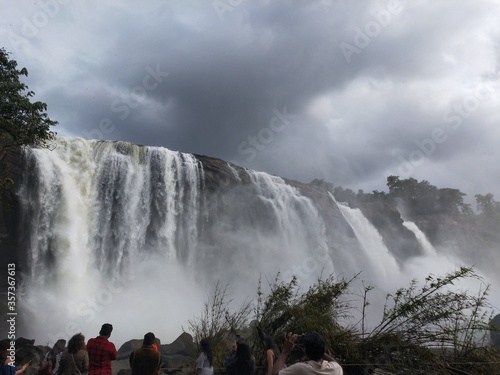 The famous Athirapilly waterfalls in Kerala photo