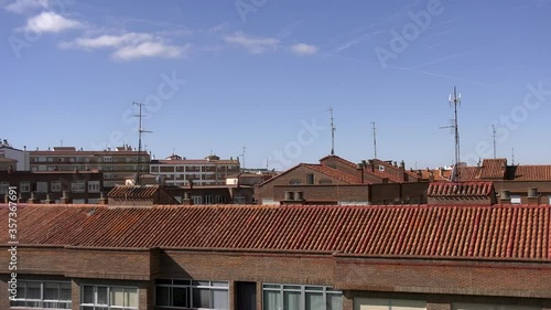 urban timelapse seen in the morning without people
