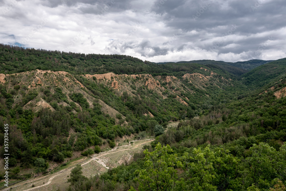 Fototapeta premium Valley near the Stob Pyramids in Rila mountain Bulgaria
