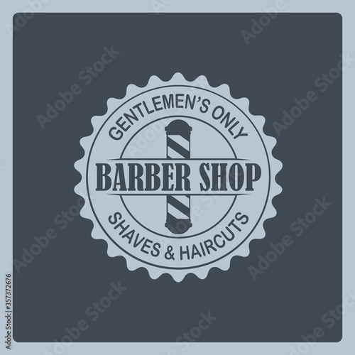 Barbershop banner, label, logo