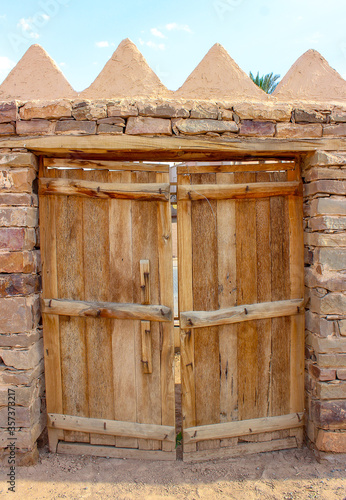 old vintage look wooden door