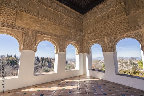 Beautiful shot of Alhambra Palace Granada in Spain