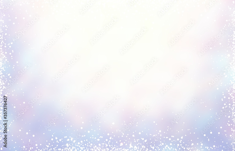 New year decorative empty light blurred background. White blue lilac ombre pastel. Snow frame pattern. Winter wonderful illustration. New year decorative empty light blurred background. White blue lilac ombre pastel. Snow frame pattern. Winter wonderful illustration.
