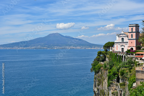 The seaside town of Vico Equense in the province of Naples, Italy. 