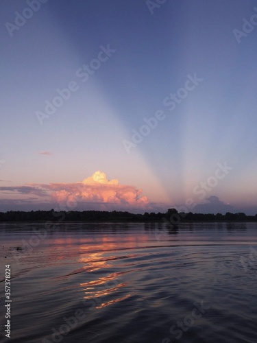 sunset over the sea