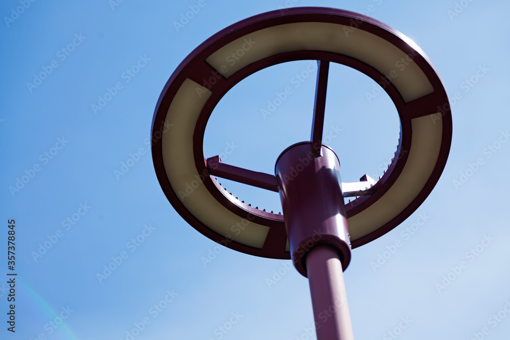 modern street lamp on Campus with led lighting