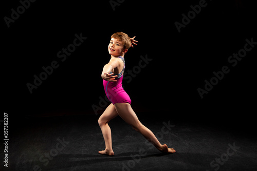 Strong youth gymnast 
