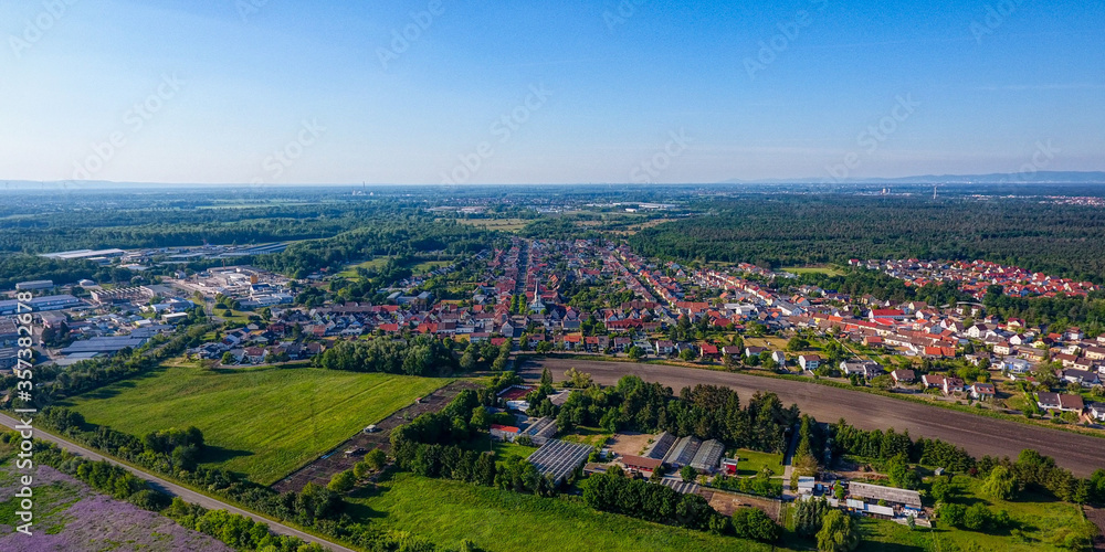 Luftaufnahme Huttenheim