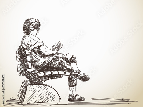 woman reading