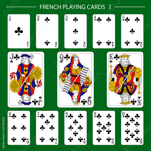 French playing cards suit clubs