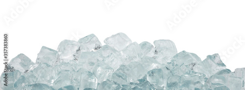 Wallpaper Mural Close up clear ice cubes over white background Torontodigital.ca
