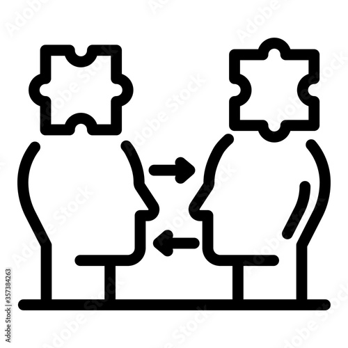 Sales force icon. Outline sales force vector icon for web design isolated on white background