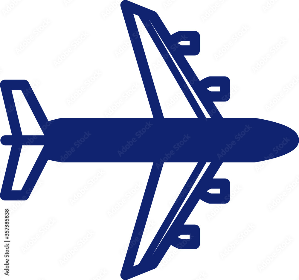 vector airplane icon