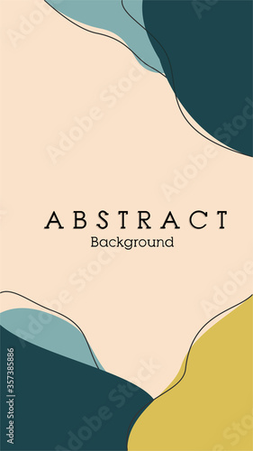 vector abstract shapes blue,green earth tone background