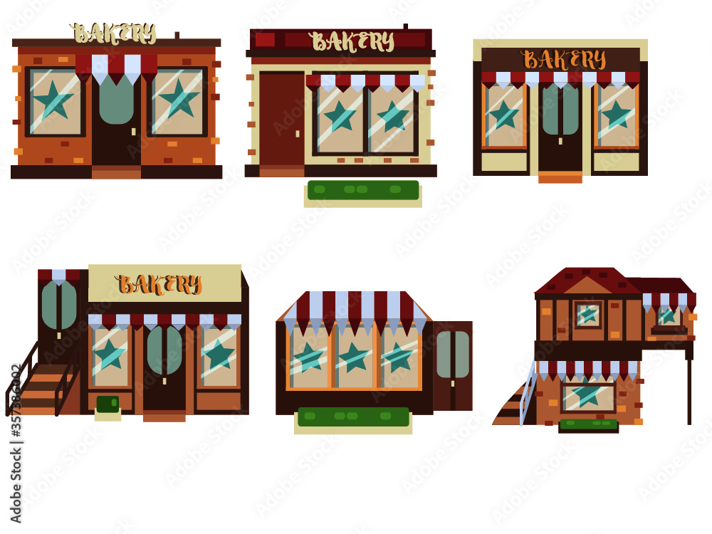 Flat Bakery Facades Flat Bakery Facades