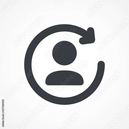 Returning Customer, Client Retention Icon