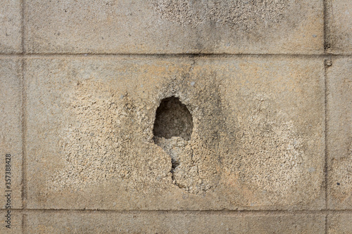 Old concrete wall with broken background.
