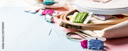Canvastavla Embroidery set fot cross stitching