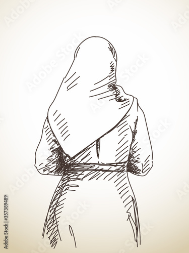 woman in scarf