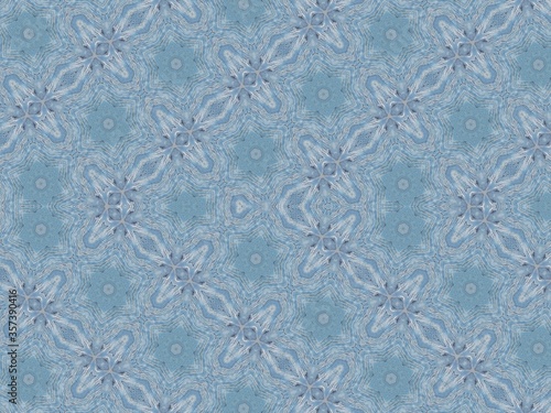 Blue and white (mixed cross pattern) design made with the help of graphics editing and formatting. © Nit Stoks