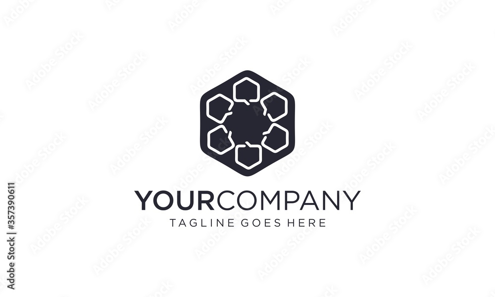 Abstract and simple shape hexagon for business and company logo design vector editable on white background
Abstract and simple shape hexagon for business and company logo design vector editable on white background
