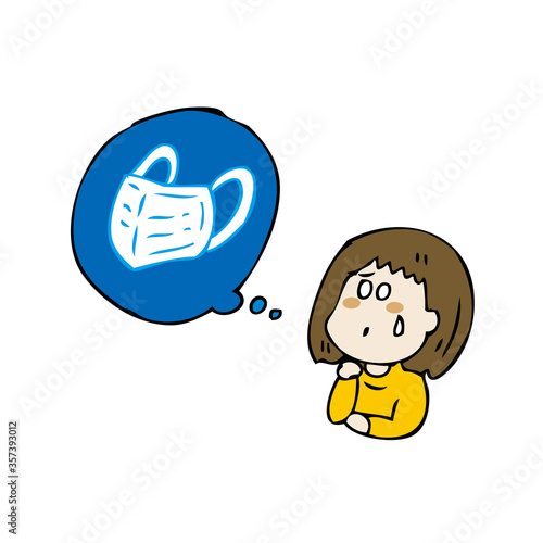 マスク入荷を心配する女性