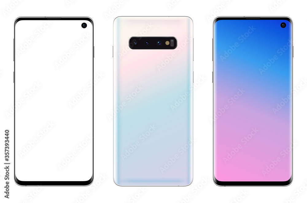 Smartphone, mobile phone isolated, realistic vector illustration. Smartphone, mobile phone isolated, realistic vector illustration.