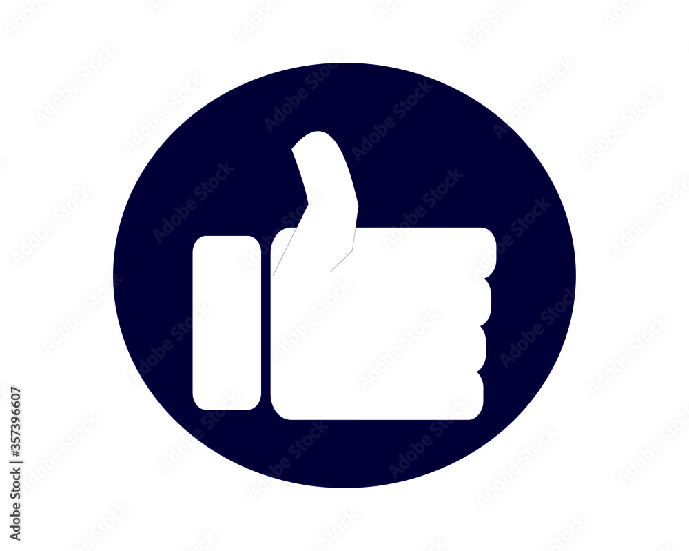 like Thumb vector for apps and web like Thumb vector for apps and web