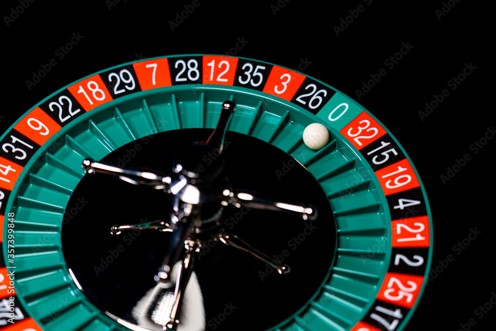 Roulette table close up at the Casino Roulette table close up at the Casino