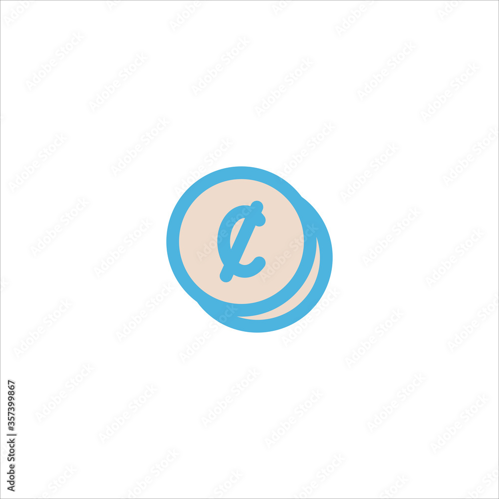 cent icon flat vector logo design trendy cent icon flat vector logo design trendy